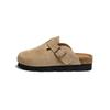 Zapatos Birkenstock de Piel Genuina Estilo Nuevo Otoño e Invierno 2026, Zapatos Birkenstock con Forro de Lana, Zapatos Peludos con Suela Gruesa que Aumentan la Altura, Mules Deslizables para Exteriores