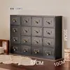 Gabinete de Medicina de Madera Tipo Cajón Retro Gabinete de Almacenamiento de Escritorio Caja de Madera para Cosméticos Joyería Medicina Tradicional China Gabinete Pequeño de Almacenamiento