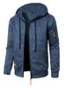 Nueva Sudadera con Capucha de Punto Jacquard Casual Deportiva para Hombre