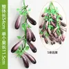 Guirnalda de Verduras y Frutas de Simulación Guirnalda de Chiles Falsos Guirnalda Colgante de Maíz y Ajo Modelo Decoraciones de Restaurante de Granja para Festival de la Cosecha