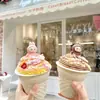 Novo Copo para Bolo de Sorvete Cone de Natal Mousse de Sorvete Copo para Bolo com Creme Copo de Plástico Transparente com Tampa