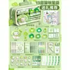 Nuevo set de papelería infantil, estuche para lápices de gato trébol de cuatro hojas, bolígrafo creativo estilo ins de regalo, premio para estudiantes al por mayor