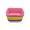 Molde de Silicona para Muffins Redondo Cuadrado Rectangular Taza para Pastel Hecho a Mano Molde para Galletas de Hornear Molde para Tartaletas de Huevo