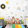 BR3500F Fiesta Animalitos Dibujos Animados Lindos Pegatinas de Pared Autoadhesivas Fiesta de Dormitorio Guardería Habitación Infantil Pegatinas Decorativas