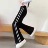 Pantalones acampanados de otoño para niña, pantalones de campana de talla mediana para niño, pantalones largos casuales, pantalones de chándal deportivos para estudiante, pantalones de otoño adelgazantes