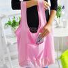 Bolsa ecológica portátil grande personalizada con cremallera plegable bolsa portátil para la compra de comestibles bolsa de mano impermeable para la compra se puede imprimir logotipo