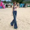 Pantalones Acampanados de Mezclilla Estilo Americano 26Ss 2026, Diseño Primavera y Verano, Nuevo Estilo Retro, Cómodos, Adelgazantes, Largo hasta el Suelo.
