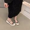 Zapatos de ballet de una sola capa con aumento de altura interior, zapatos de mujer 2024, nuevos zapatos Mary Jane de estilo francés para primavera y otoño, zapatos de noche