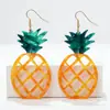 Brincos de Abacaxi, Estilo Menina, Brincos Longos de Fruta, Design Exclusivo, Fábrica de Origem Transfronteiriça, Verão