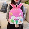 Mochila Escolar Infantil Linda Estilo Coreano Jardín de Niños Niños y Niñas Dibujos Animados Helado Mochila Bebé Salida Bolsa Cáscara de Huevo Exterior