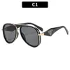 Gafas de Sol de Aviador Retro de Doble Puente de Moda Europea y Americana de Gama Alta, Gafas de Sol Versátiles para Hombres