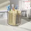Gaveta giratória dois em um porta-canetas porta-pincéis de maquiagem caixa fofa caixa para pequenos artigos diversos armazenamento de mesa prateleira de armazenamento de mesa