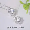 Banho de Cobre Prata Espessa Retenção de Cor Diamante Trevo de Quatro Folhas Floco de Neve Contas Celebridade da Internet Moda Elegante Hexagrama Moxan Acessórios