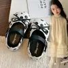 Zapatos de vestir para niños 2026 Otoño Nuevo Estilo Niñas Lazo Suela Suave Antideslizantes Niños Pequeños y Medianos Zapatos Pequeños de Cuero Zapatos de Actuación