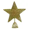 Navidad Nuevo Árbol Luminoso Estrella en la Punta Decoración para Árbol de Navidad Suministros Transfronterizo Navidad Estrella Transparente de Cinco Puntas con Luces