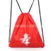 Bolsas de puesto suministran bolsas de regalo personalizadas al por mayor para niños, impermeables, de danza latina, para hombres y mujeres, con cordón, palabras publicitarias impresas