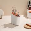 Contenedor de Palillos Inclinado Escurridor Portacuchillos de Cocina Partición de Plástico Almacenamiento Jaula Estrecha para Palillos Portacuchillos