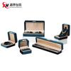 Joyería Redondeada Terciopelo Coreano Estándar Oro Pulsera Doble Caja de Joyería Almacenamiento de Joyería Colgante Collar Caja