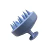 Escova de Shampoo de Dentes Macios Transfronteiriça, Pente para Limpeza e Cuidados do Couro Cabeludo com Superfície Esfoliante, Artefato de Massagem para Shampoo Doméstico de Palha de Trigo