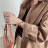 Reloj Retro Romano Cuadrado Pequeño de Azúcar Estilo Ins para Mujer Alto Valor de Color Estudiante de Secundaria Temprana Cuadrado Simple Elegante Esfera Pequeña