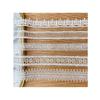 Encaje de seda de poliéster, escaleras bilaterales bordadas, círculo hueco, tocado de encaje, accesorios decorativos para cortinas, encaje de encaje