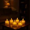 Venda por atacado de luz de vela eletrônica LED da Amazon, vela sem fumaça, cera de chá transparente, decoração de Natal, luz para atmosfera de proposta