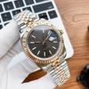 Reloj Mecánico Automático para Hombre Tipo Log con Calendario Luminoso, Reloj Impermeable de Acero Inoxidable 904L, Reloj Danny Road