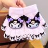 Luvas Infantis 2024 Inverno Meninas Conjunto de Cinco Dedos Kulomi Mais Veludo de Menininha para Manter Quente e Protetor do Frio Conjunto de Dedos Desenho Animado