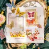 Paquete de pegatinas de día hermoso Serie Mariposa de Cristal joyería de mariposa cuenta manual pegatinas decorativas DIY 30 piezas 6 estilos