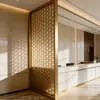 Fábrica de Origen para Divisiones de Pantalla de Acero Inoxidable, Especializada en Proyectos de Hoteles y Clubes, Patrones Geométricos de Titanio Hechos a Medida Según Dibujos