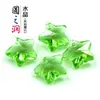 Un lote de vidrio/vidrio con certificación de protección ambiental 14 mm Estrella de cinco puntas de cristal amarillo púrpura accesorios de joyería DIY
