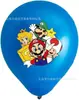 Globo de látex de 12 pulgadas con tema de Mario transfronterizo decoración de fiesta diseño de lugar de fiesta de cumpleaños globo en stock
