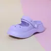 Zapatillas Cerradas de Moda Ultra-Cómodas para Mujer, Nuevos Zuecos de Suela Gruesa de Verano, Sandalias Negras Antideslizantes Estilo Francés