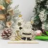 Navidad transfronteriza DIY pequeña pizarra de dibujo enseñanza hecha a mano tablero de graffiti a color dibujos animados creativos para niños decoración de rompecabezas de animales
