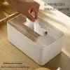 Caja de Pañuelos de Madera de Bambú Estilo Japonés Plástico Minimalista de Escritorio para el Hogar Caja de Pañuelos de Alto Valor Sala de Estar Creativa Caja para Servilletas