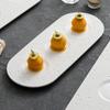 Plato de Postre Cerámico Lluvia de Meteoros Plato de Cocina Molecular Francesa Hotel Restaurante Plato de Aperitivo Guarnición Plato de Repostería