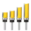 Fresa Yusheng 1/4X3/4 com Rolamento Fresa Reta Fresadora para Marcenaria Fresadora de Perfilagem Fresadora de Acabamento Fresadora Reta de Duas Lâminas 6,35 Máquina de Acabamento