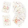 Compra directa transfronteriza de 18 tarjetas de frases florales en inglés, curativas e inspiradoras, tarjetas de texto con mensajes decorativos de aliento conmovedor
