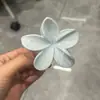 Presilha de cabelo fofa e elegante para cabelos grossos, tamanho grande, pinça de tubarão em formato de coração com franjas, presilha de garra com laço vintage