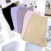 Pantaloncillos tipo boxer sin costuras para mujer, Shorts de seguridad sin costuras anti-exposición para niñas, Shorts de seguridad de cintura media para estudiantes, Shorts de cuatro esquinas