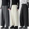 Pantalones de maternidad para otoño e invierno, pantalones tipo globo de acetato blanco roto amigables con la piel, de cintura alta, corte holgado, que ocultan la barriga sin apretar, adecuados para uso casual