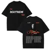 Novo Produto para Website Independente Lady-Gaga Turnê 2026 Homens Mulheres Harajuku Manga Curta Gola Redonda Camisa Casual