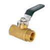Válvula de Bola de Cobre Engrosada 1/2 Pulgada 3/4 Pulgada 1.0 Pulgada 2 Pulgadas Válvula de Grifo de Agua Interruptor de Agua Válvula de Latón Doble Rosca Interna Dn15 20 25