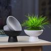 Estilo Chinês Junho neve bambu cálamo bola vaso de cerâmica para flores paisagem sala de estar área de trabalho retro Zen Jianshan utensílios para arranjos florais