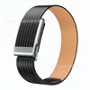 Pulseira WHOOP de couro integrada adequada para pulseira 5.0 MG, modelo esportivo padrão, pulseira acessório com moldura de metal, transfronteiriço