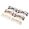 Gafas cuadradas geniales transfronterizas nuevas gafas anti luz azul marco de gafas ovaladas color champán tendencia gafas planas al por mayor