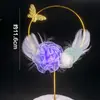 Día de San Valentín Chino Venta al por Mayor Corona Adornos para Decoración de Pasteles de Cumpleaños Cisne Encaje Perla Accesorios para Decoración de Pasteles