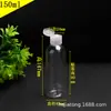 Stock Listo del Fabricante de Botellas de Plástico Transparente para Mascotas de 10-300 ml con Tapas de Mariposa, Apachurrables para Dispensar Cosméticos, Botellas Flip-Top
