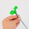 Estacas galvanizadas para tienda de campaña del fabricante en stock, estacas de plástico en forma de T que brillan en la oscuridad, estacas de acero para fijación de toldos de camping al aire libre