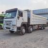 Vehículo de Transporte para Minería y Movimiento de Tierras con Cabina Derecha, Camión Volquete de Ingeniería de Segunda Mano con Cuatro Ejes Delanteros y Ocho Ejes Traseros con Emisiones Nivel Nacional Dos